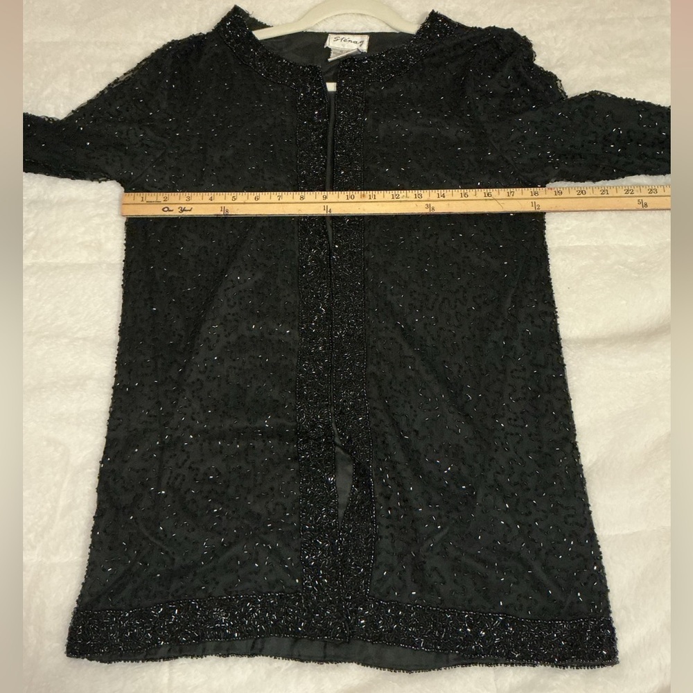 Vintage Sténay Silk Beaded Jacket - Picture 6 of 7